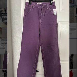 Purple cargo pants
